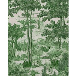 TOILE DU CARPATHIANS Evergreen Wallpaper Sample