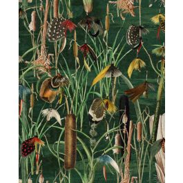 FISHING FLIES Greenlake Wallpaper Sample