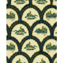 THE HUNTER Pale Green Wallpaper Sample