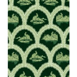 THE HUNTER Evergreen Wallpaper Sample