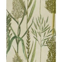 RIVERSIDE FLORA Taupe Wallpaper Sample