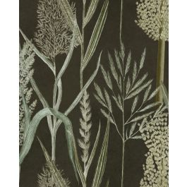 RIVERSIDE FLORA Anthracite Wallpaper Sample