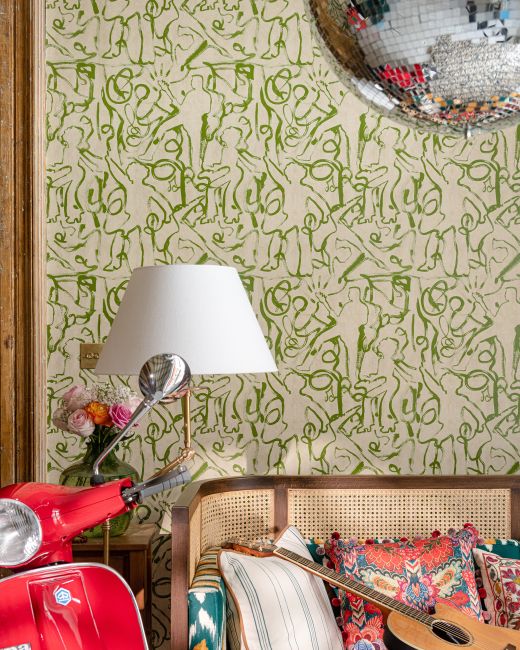 ON THE STAGE Greenery Wallpaper
