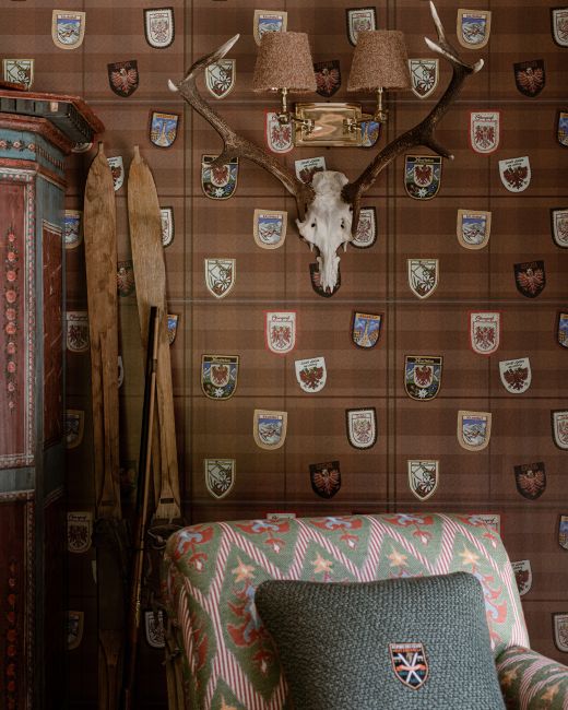 ALPBACH Burnt Orange Wallpaper