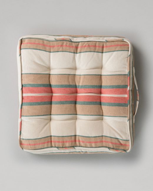 HERINA STRIPE Linen Chair Cushion