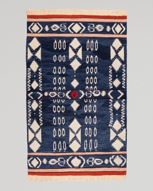KAPADOKIA Indigo Wool Kilim - Medium