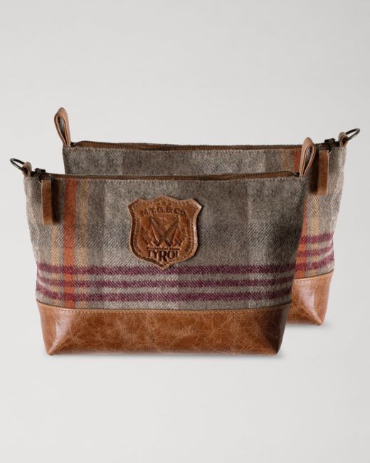 CHALET Plaid Wool Pouch Bag