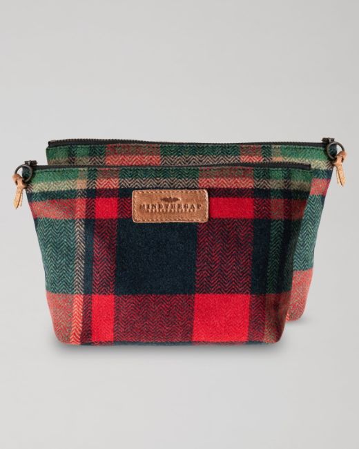TYROLEAN PLAID Wool Wash Bag