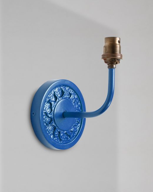 AZIZ Single Arm Sconce in Blue resin
