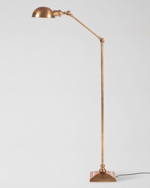 JEFFERSON Floor Lamp in Antique Brass