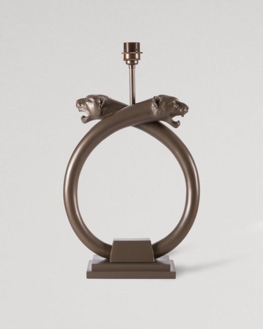 PANTHER Table Lamp in Bronze resin