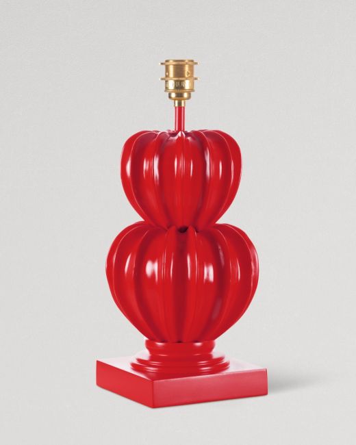 BOTANY Table Lamp in Crimson Red resin