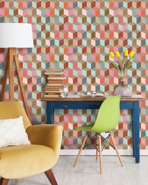 COLOURED GEOMETRY Wallpaper