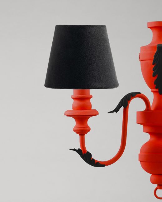 CHARCOAL Velvet Wall Shade