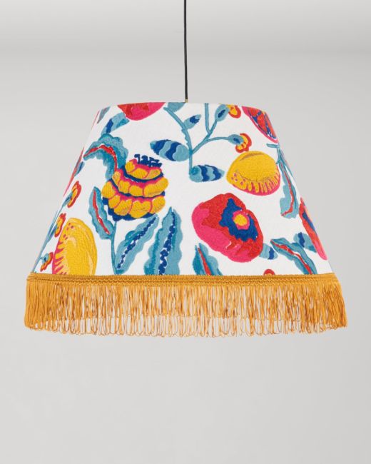 FIORI DI LIMONE Embroidered Pendant Lamp