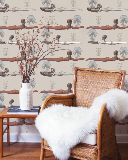 EGYPTUM Taupe Wallpaper