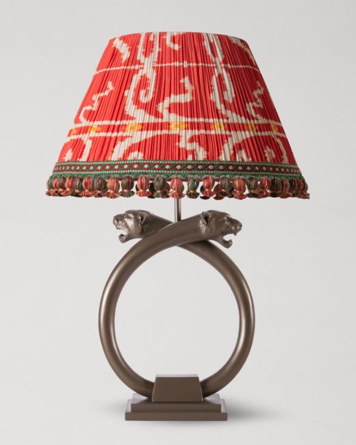 ELYSIA PANTHER Table Lamp in Bronze Resin