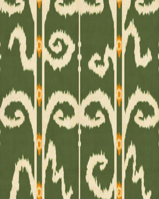 ELYSIA IKAT Fern Wallpaper