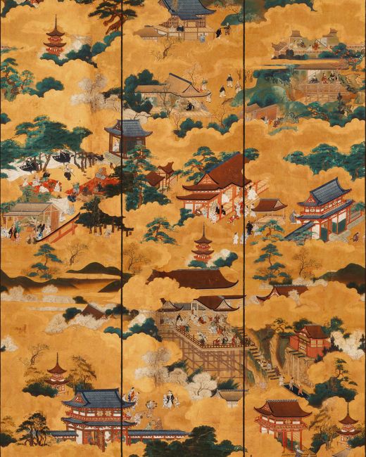 FLOATING WORLD Golden Wallpaper