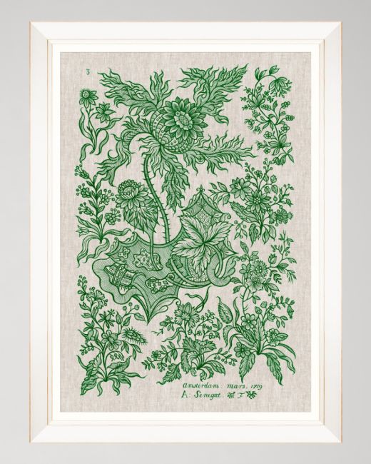 DUTCH EMBROIDERY II Framed Art