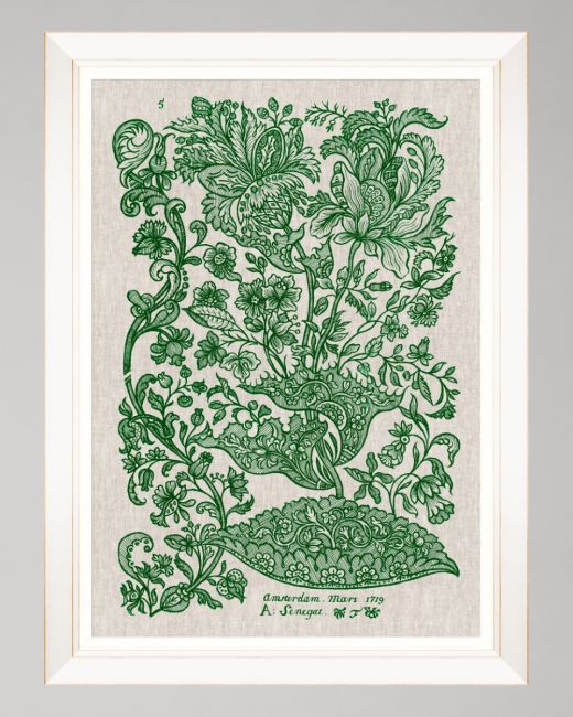 DUTCH EMBROIDERY III Framed Art