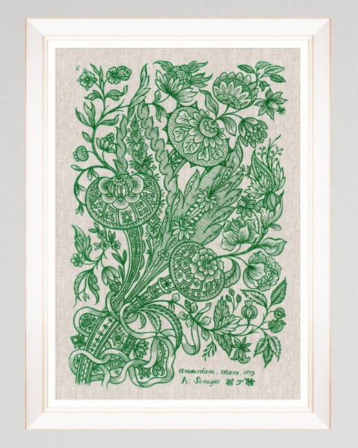DUTCH EMBROIDERY IV Framed Art
