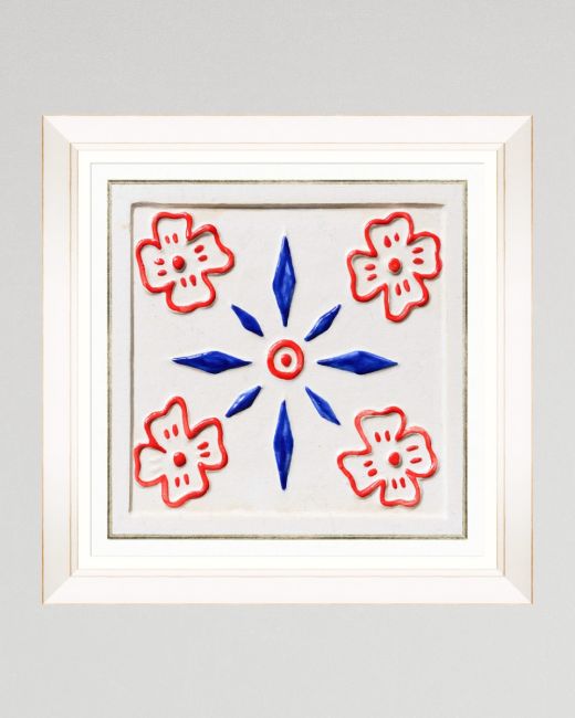 FOLK TILES II Framed Art
