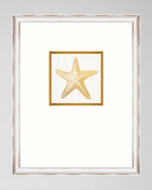 MEDITERRANEAN GEMS - STARFISH Framed Linen