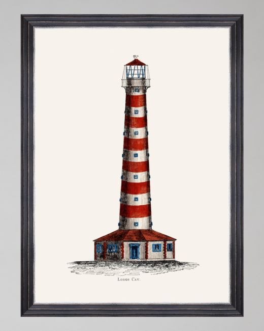 LIGHTHOUSE DRAWINGS I Framed Art