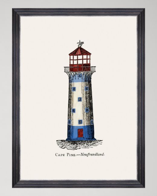 LIGHTHOUSE DRAWINGS II Framed Art