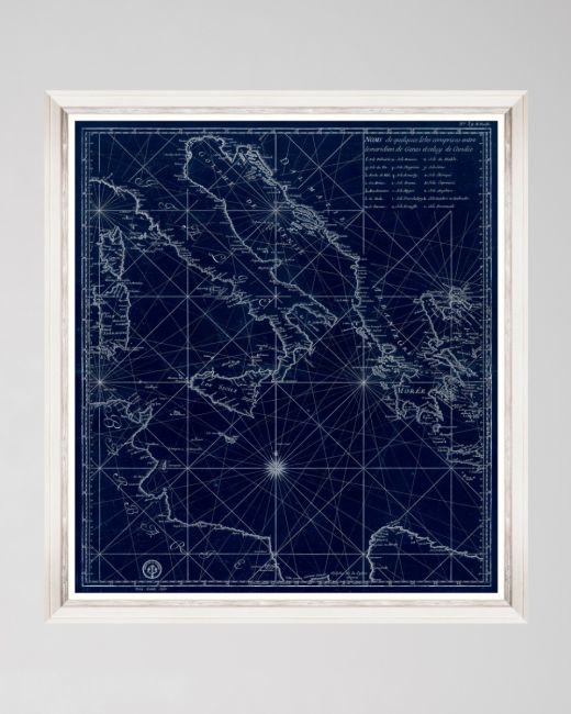 LA MER MEDITERRANEE - Central Side Framed Art