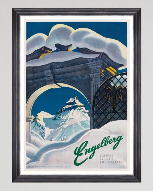 ENGELBERG Poster Framed Art