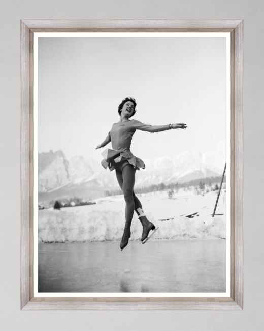 TENLEY ALBRIGHT PRACTISING Framed Art