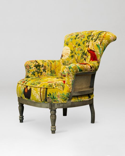 LOUIS DECONSTRUCTED CHAIR - ROYAL GARDEN Green Velvet