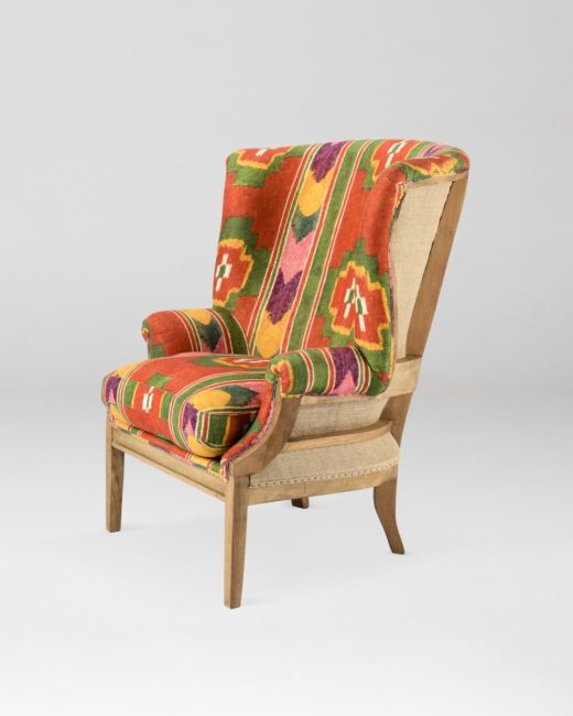 WILLIAM DECONSTRUCTED WING CHAIR - ERDELY Linen