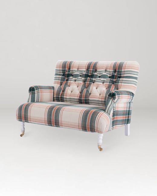 TRUMAN SOFA - MONTEREY PLAID Woven Fabric