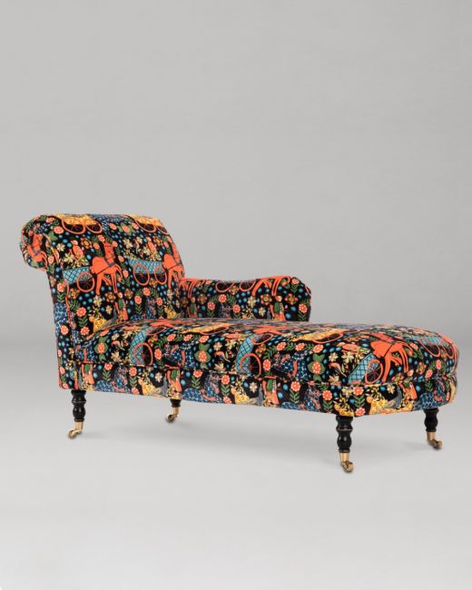ANATOLIA CHAISE - FASNACHT ANTHRACITE velvet