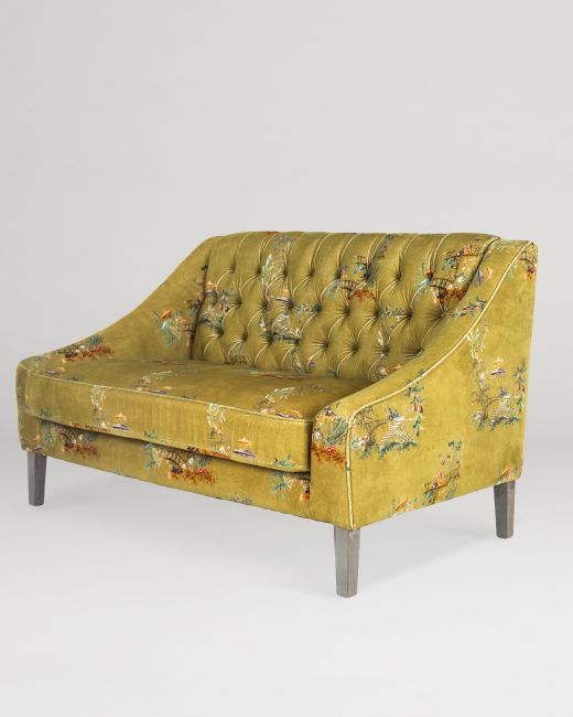 BARON Tufted Sofa - CHINOISERIE Velvet