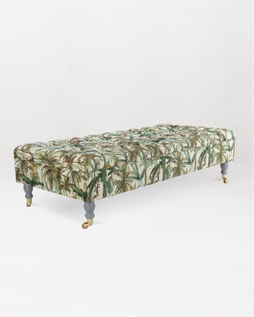 SARAY Ottoman - THE JUNGLE Linen
