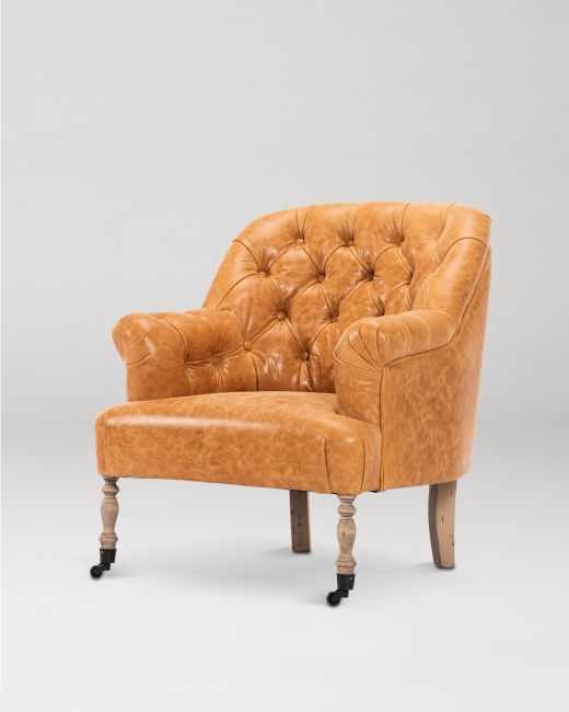 ST. GERMAINE Chair - CAMBRIDGE CHESTNUT leather