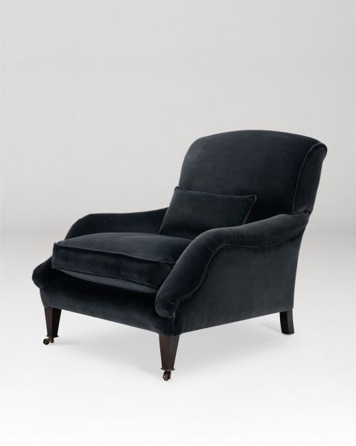 WINSTON CHAIR - CHARCOAL cotton velvet