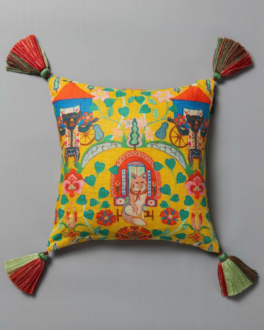 GYPSY FAIRYTALE Lemon cushion