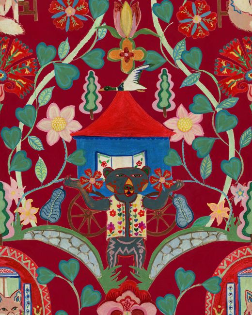 GYPSY FAIRYTALE Ruby Wallpaper