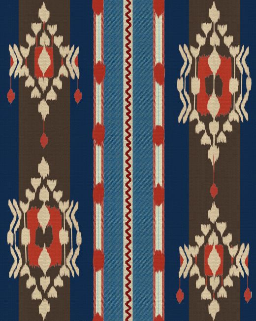KING'S IKAT Wallpaper