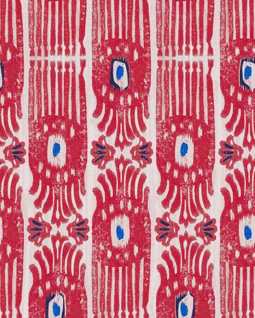 IKAT Raspberry Ripple Wallpaper