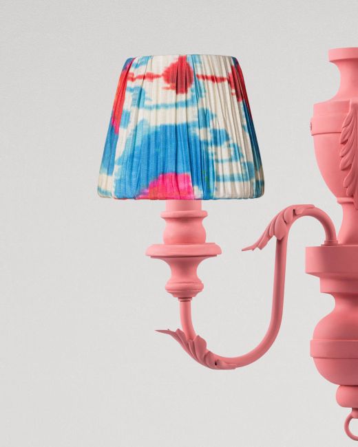IKAT PEACOCK FEATHER Pleated Wall Shade