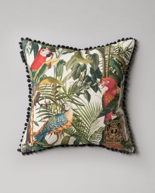 PARROTS OF BRASIL Linen Cushion