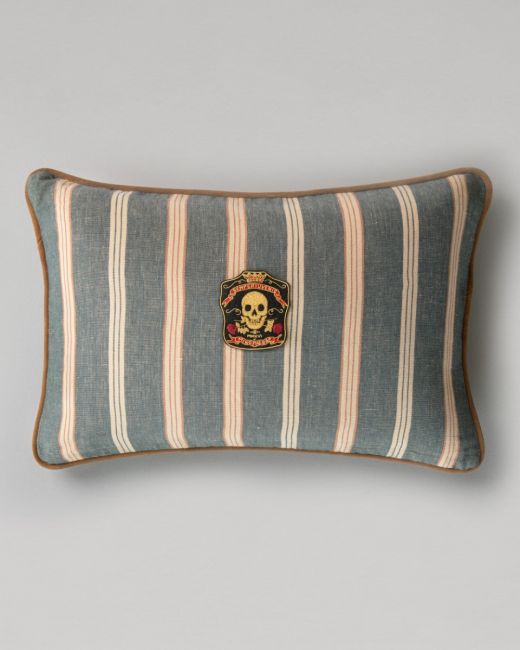 OREGON STRIPES Denim Washed Cushion - Rectangular