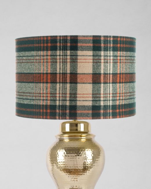 MONTEREY PLAID Green Lampshade