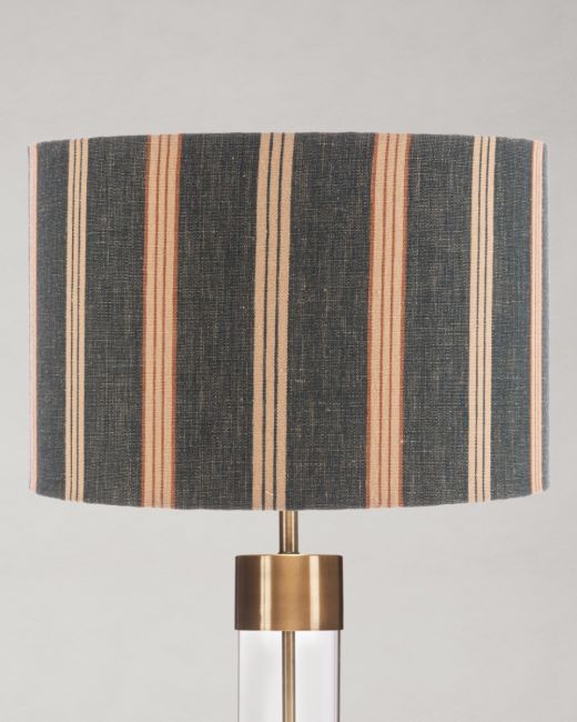 OREGON STRIPES Washed Blue Lampshade